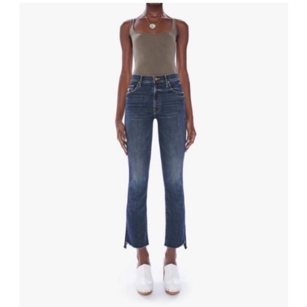 Mother Jeans The Insider Crop Step Fray in Teaming Up